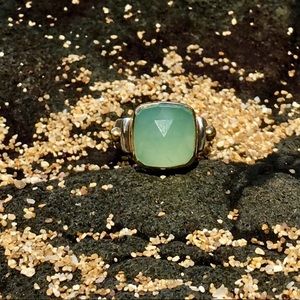 🔥SOLD🔥David Yurman Style Chalcedony 18k GoldRing